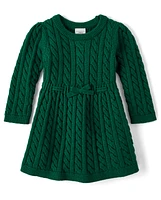 Robe pull en maille torsadée pour bébé fille - Homegrown by Gymboree