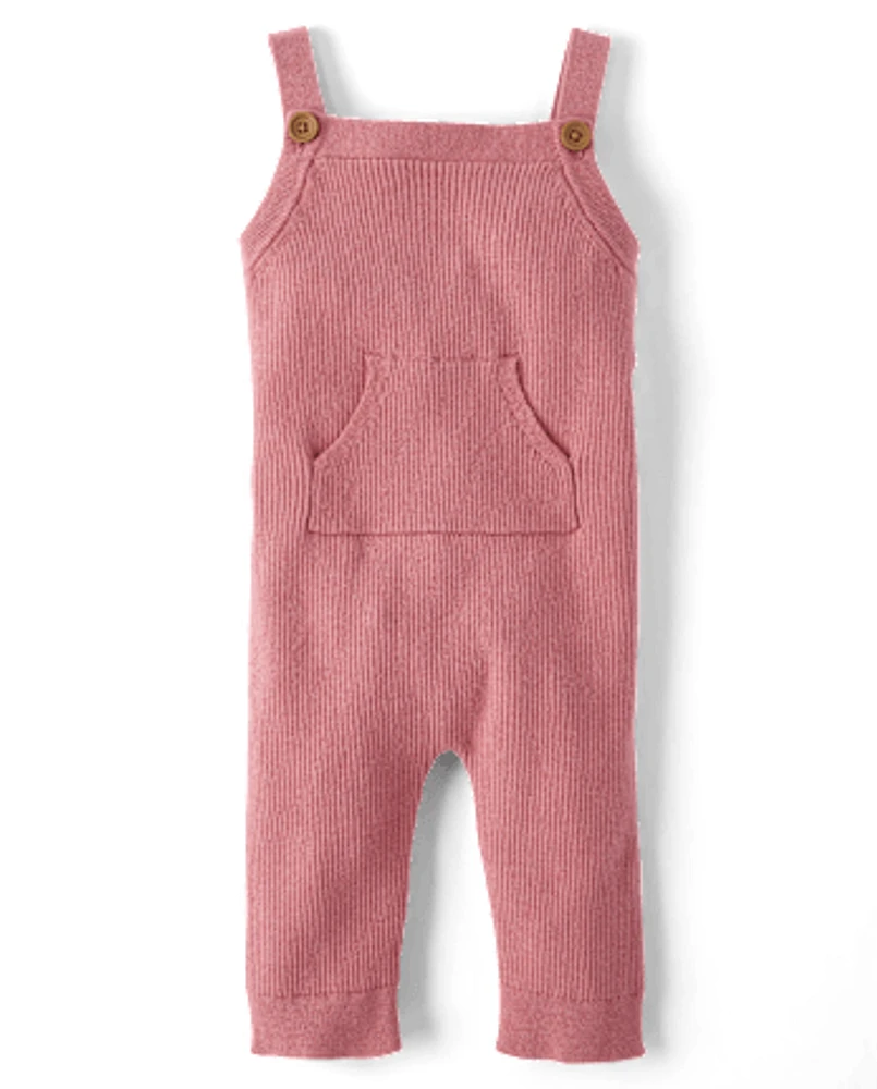 Baby Girls Ribbed Overalls - Homegrown by Gymboree