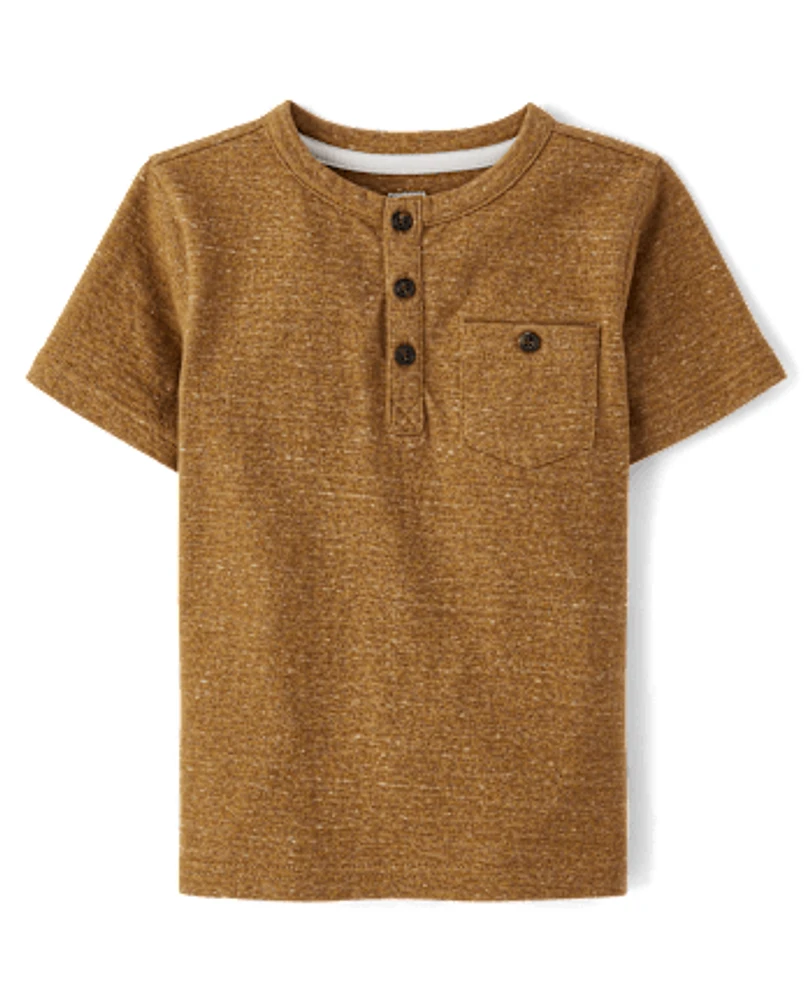 Boys Pocket Henley Top