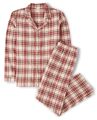 Mens Matching Family Plaid Flannel Pajamas - Gymmies