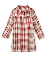 Girls Matching Family Plaid Flannel Nightgown - Gymmies