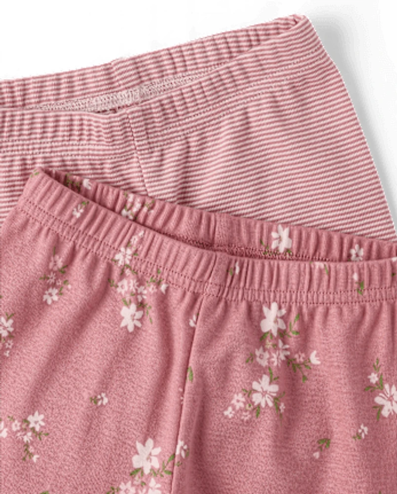 Baby Girls Floral Pants 2-Pack - Homegrown by Gymboree