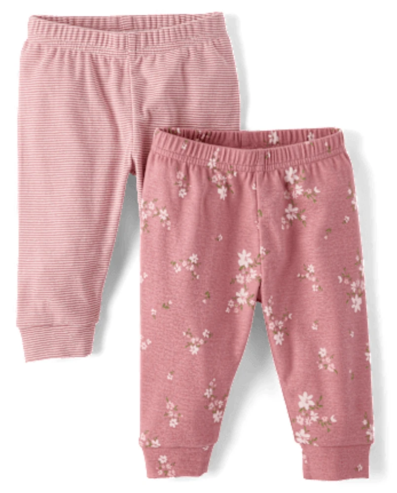 Baby Girls Floral Pants 2-Pack - Homegrown by Gymboree