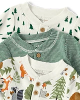 Lot de 3 bodies Henley pour bébé garçon - Homegrown by Gymboree