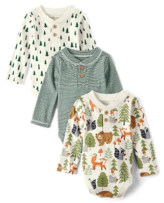 Lot de 3 bodies Henley pour bébé garçon - Homegrown by Gymboree