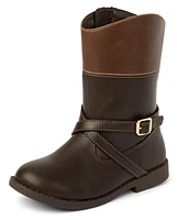 Girls Buckle Tall Boots - Little Essentials