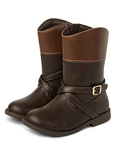 Girls Buckle Tall Boots - Little Essentials