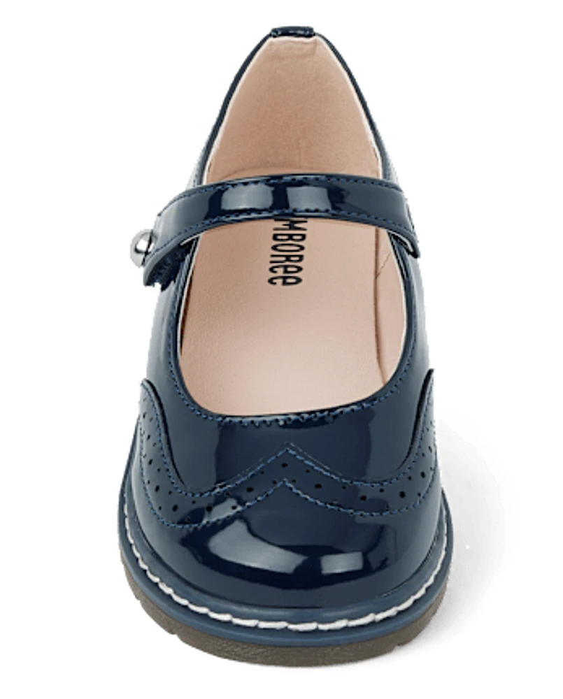 Fille Perforated Cuir synthétique verni Ballerines - Classroom Cutie