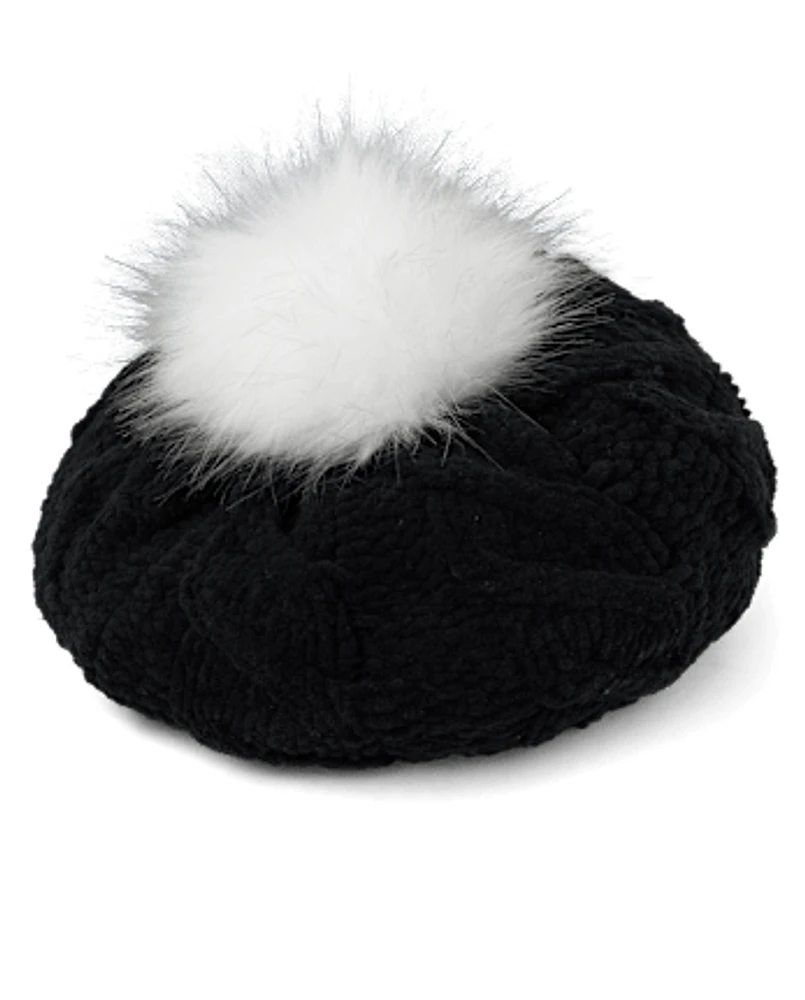 Girls Pom Beret - All Dressed Up