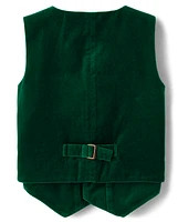 Boys Velvet Suit Vest