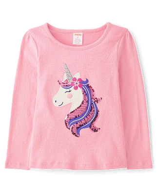 Girls Unicorn Top - Dino Friends