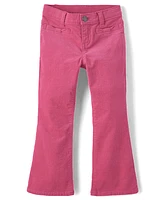 Girls Bow Corduroy Pants - Little Snowflake