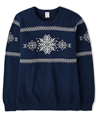 Womens Matching Family Snowflake Sweater - Holiday Express