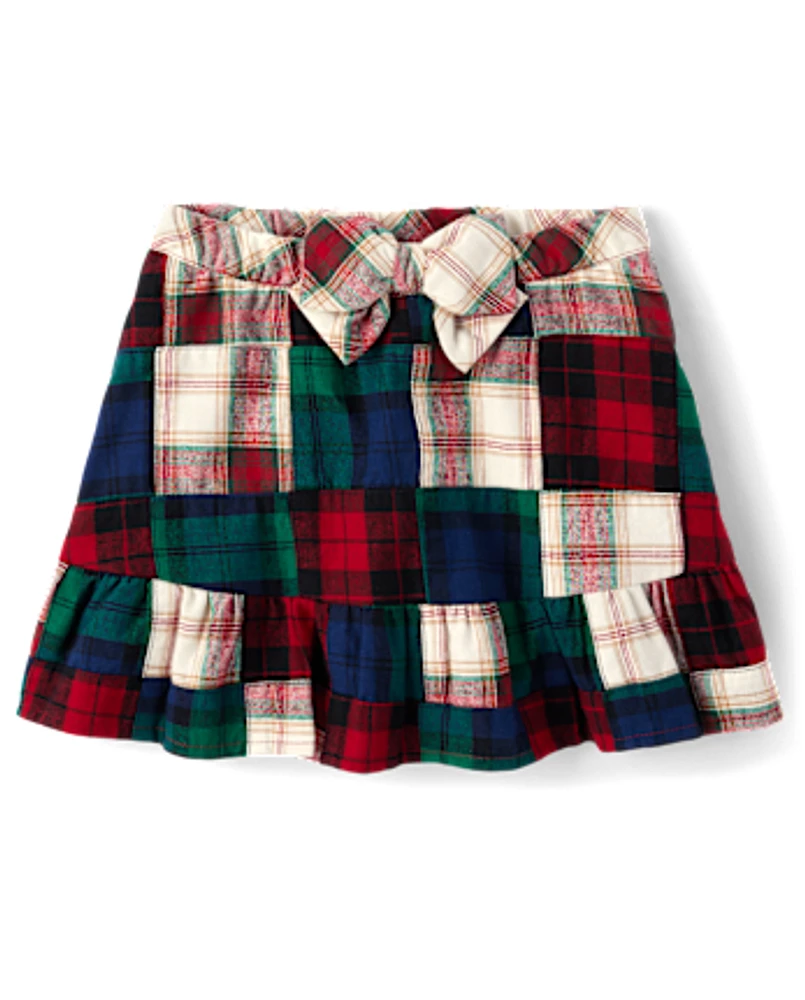 Girls Plaid Madras Skort - Holiday Express