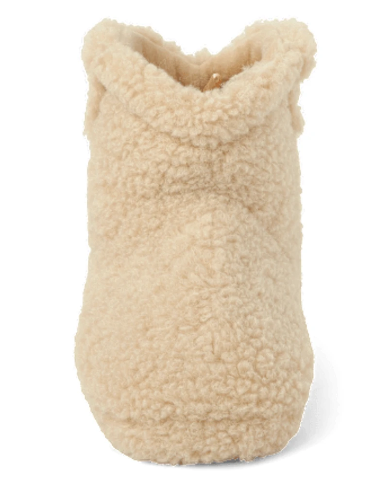 Pantoufles Sherpa Botte unisexe enfant - Gymmies