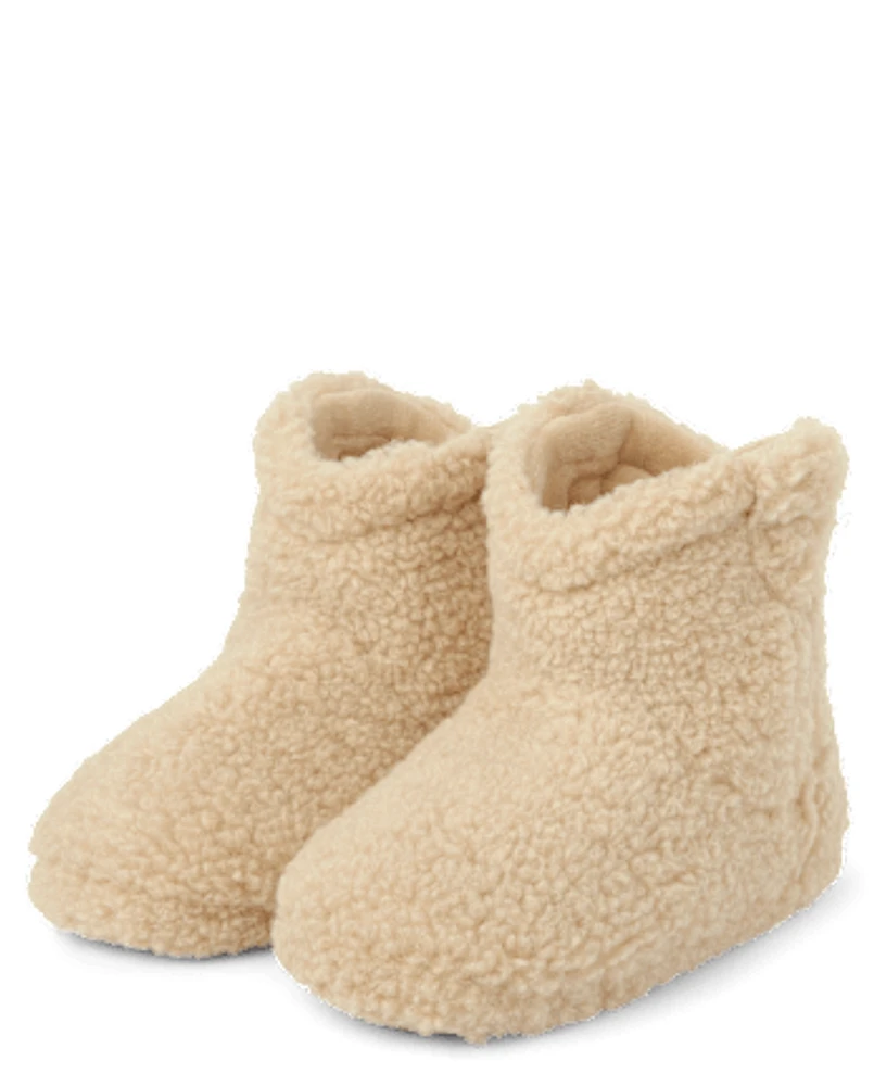 Pantoufles Sherpa Botte unisexe enfant - Gymmies