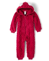 Kids Cable Knit One-Piece Pajamas - Gymmies