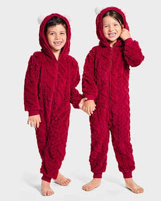 Kids Cable Knit One-Piece Pajamas - Gymmies