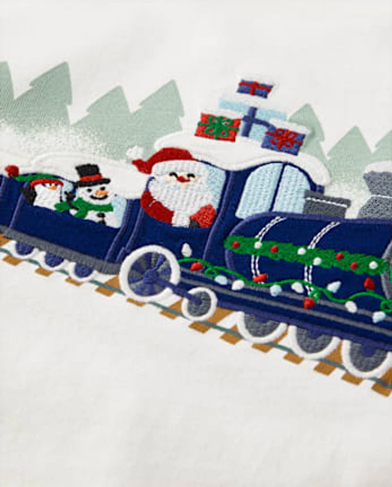 Boys Christmas Train Layered Top - Little Snowflake