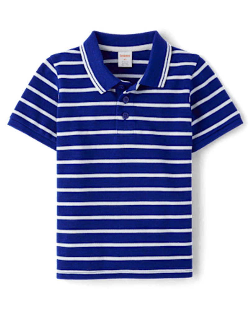 Boys Striped Polo - Little Essentials