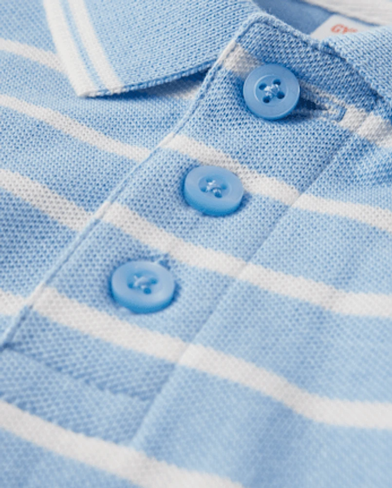 Boys Striped Polo