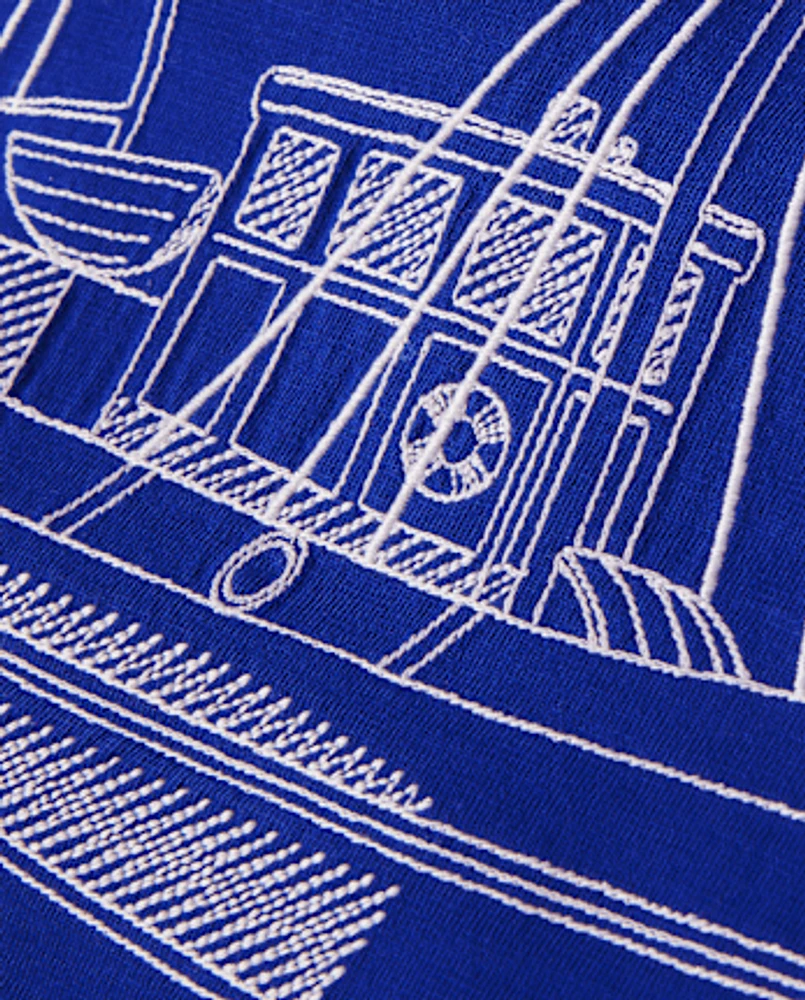 Boys Boat Henley Top - Italian Riviera