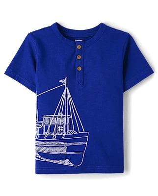Boys Boat Henley Top - Italian Riviera