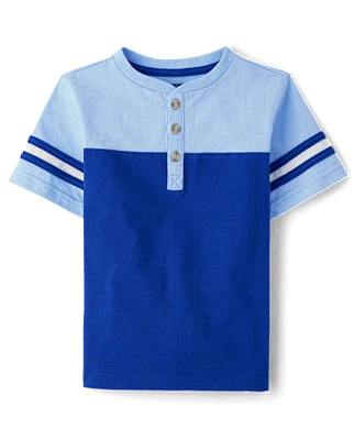 Boys Colorblock Henley Top