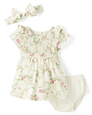 Baby Girls Floral Dress 2-Piece Outfit Set - Homegrown by Gymboree
