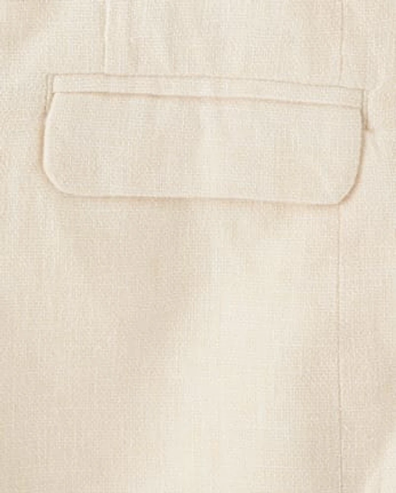 Boys Linen-Blend Blazer - Special Occasions