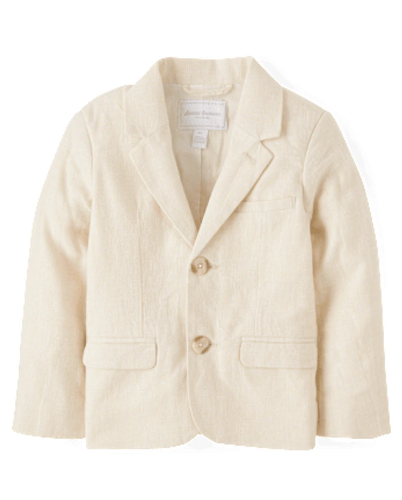 Boys Linen-Blend Blazer - Special Occasions