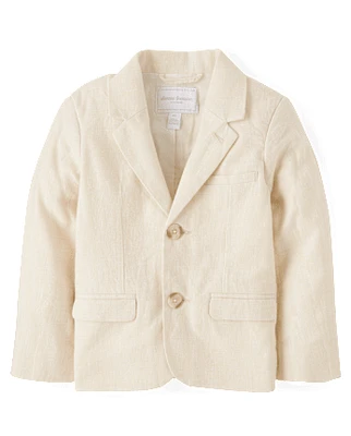 Boys Linen-Blend Blazer - Special Occasions