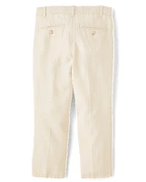Boys Linen-Blend Dress Pants - Special Occasions