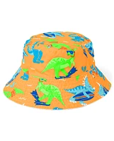 Boys Dino Bucket Hat - Swim