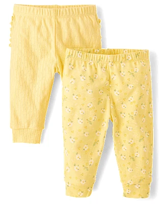 Baby Girls Floral Legging 2-Pack - Homegrown by Gymboree