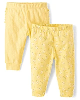 Baby Girls Floral Legging 2-Pack - Homegrown by Gymboree