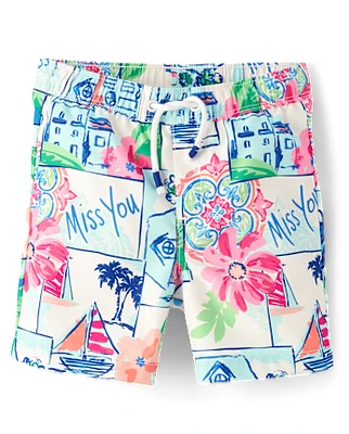 Boys Vacation Swim Trunks