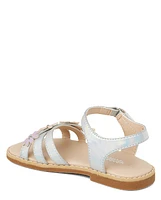 Girls Iridescent Flower Sandals - Little Essentials