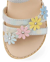 Girls Iridescent Flower Sandals - Little Essentials