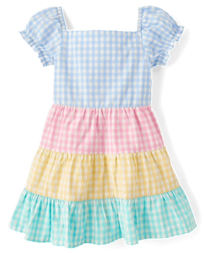 Robe à volants vichy pour fille - Garden Party