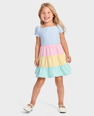 Robe à volants vichy pour fille - Garden Party