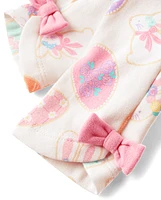 Girls Easter Egg Leggings - Garden Party