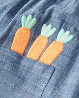 Girls Embroidered Bunny Jumper - Garden Party