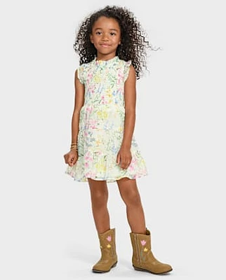 Robe fleurie à volants « Maman et moi » pour fille - Garden Party
