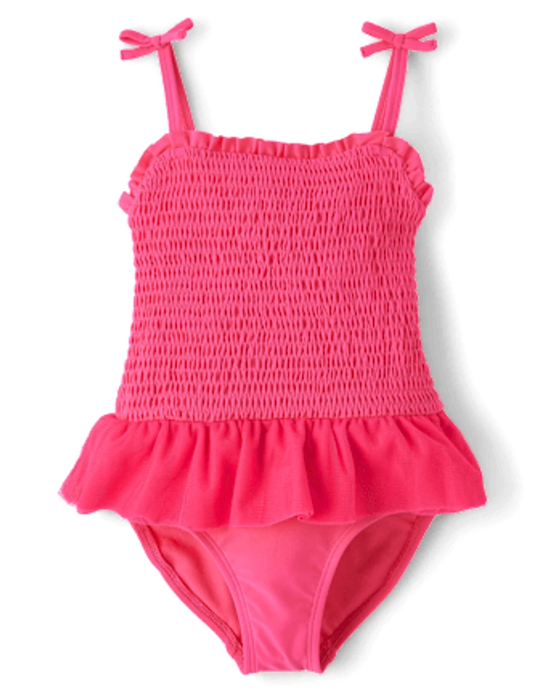 Maillot de bain une pièce tutu froncé pour fille - Swim