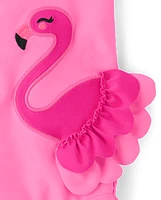 Girls Flamingo One Piece Swimsuit - Swim