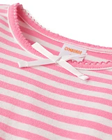 Girls Striped Fit And Flare Dress
