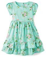 Girls Floral Ruffle Dress - Spring Celebrations