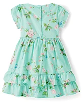 Girls Floral Ruffle Dress - Spring Celebrations