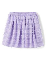 Girls Ruffle Skirt - Lavender Fields